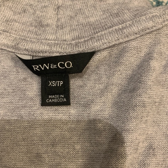 Mock Neck Tee Shirt from RW&Co - grey and blue set of 2 - NWT - Picture 3 of 6